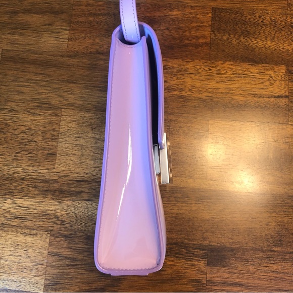 NEW $990 GIVENCHY Mini 4G Patent Leather Crossbody Bag in Lilac! - Picture 11 of 16